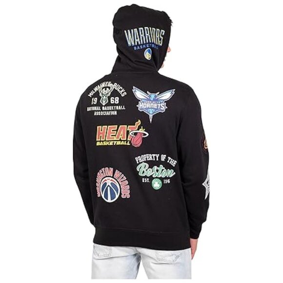 NBA Ultra Game Black Basketball Team Logo Soft Fleece Pullover Sweatshirt Hoodie - Picture 2 of 7